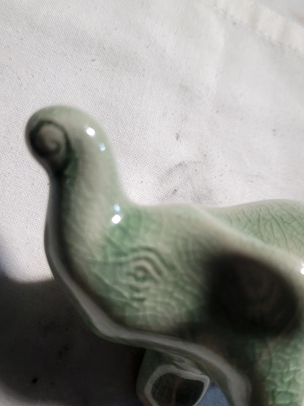 Ceramic Elephant Figurine - Mint Green - Unbranded - Picture 5 of 10